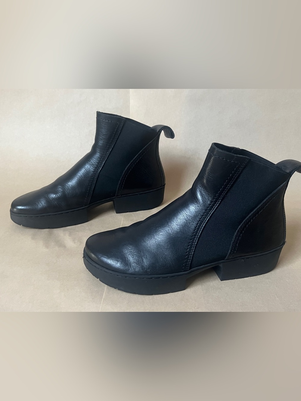Trippen Black Leather "Work" Boots Sport Line Size 36